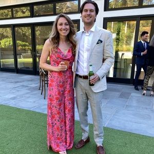 Finders Keepers Hana Floral Print Cowl-Neck Jumpsuit, Size XS